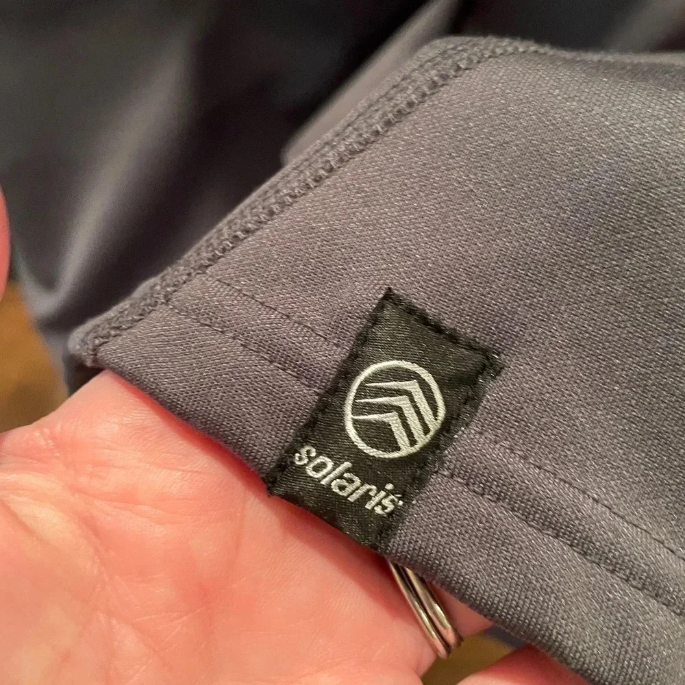 Solaris men’s 1/4 zip fleece-lined pullover SZ XL gray